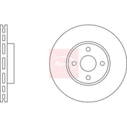 Apec 2 x Vented Front Brake Discs DSK2222