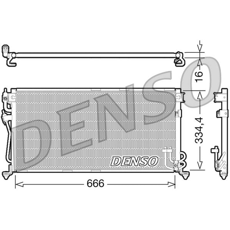 Denso Air Conditioning Condenser DCN45002