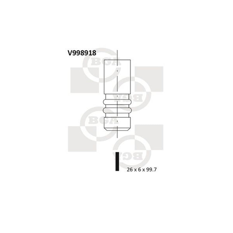 BGA Engine Intake Valve 26mm Head V998918