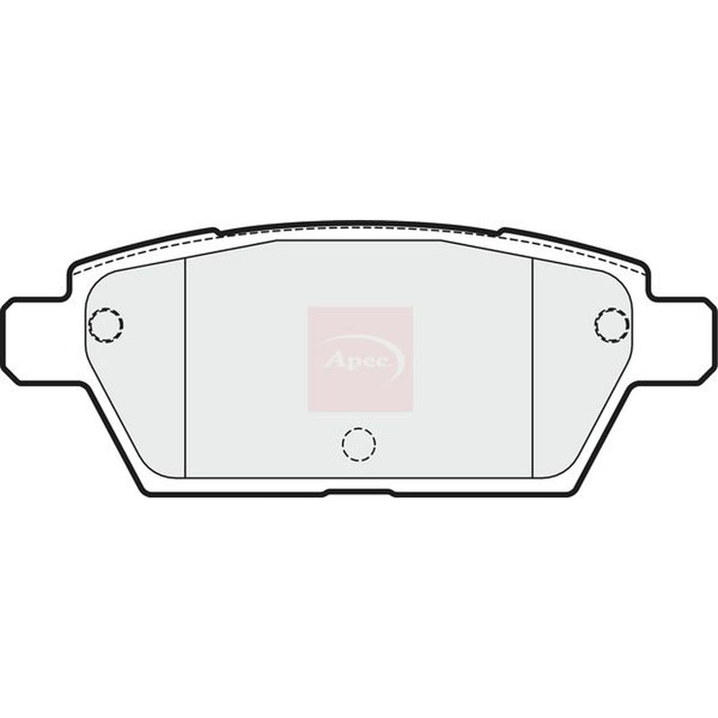 Apec Rear Brake Pad Set PAD1802