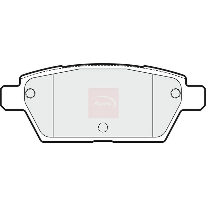 Apec Rear Brake Pad Set PAD1802