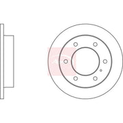 Apec 2 x Solid Rear Brake Discs DSK3440