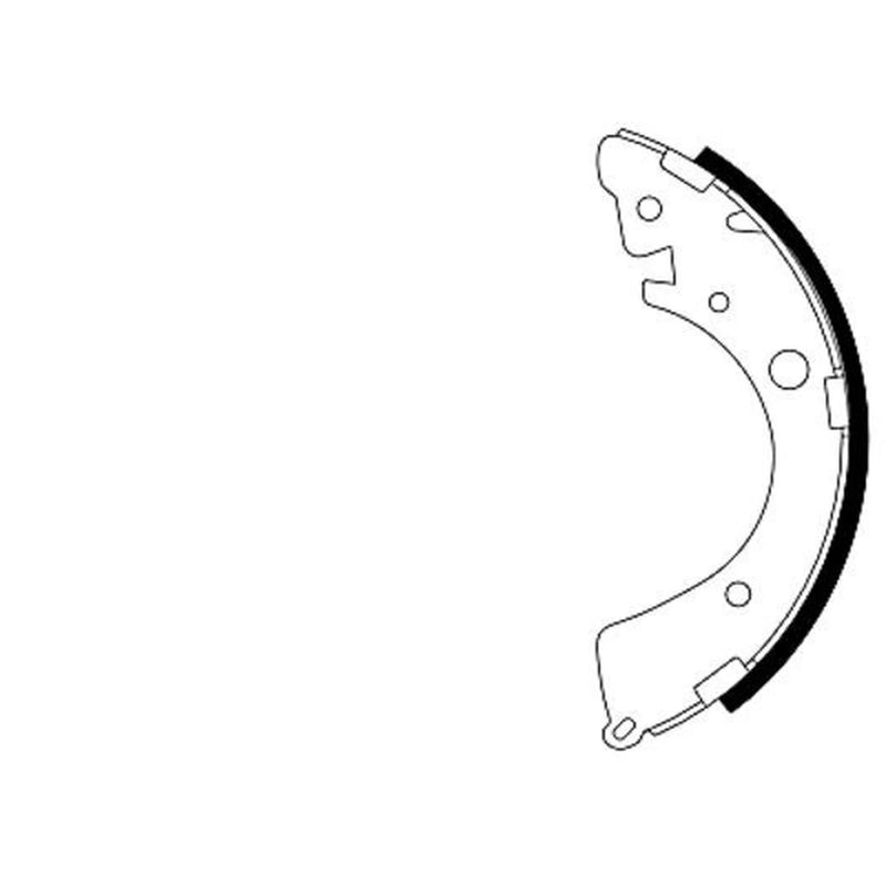 Mintex Brake Shoe Set Axle Kit MFR297
