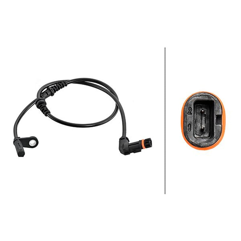 Hella ABS Wheel Speed Sensor Front 6PU 230 048-241
