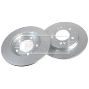 Borg & Beck 2 x Solid Rear Brake Discs BBD5521