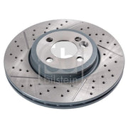 Febi 2 x Perforated/Vented Front Brake Discs 43954