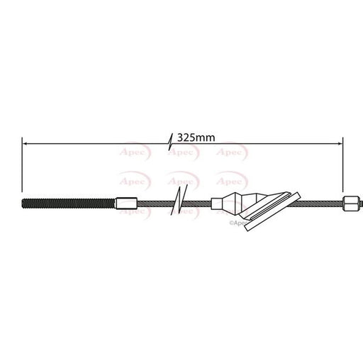 Apec Handbrake Cable Front CAB1145