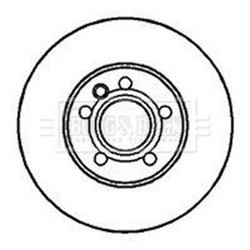 Borg & Beck 2 x Vented Front Brake Discs BBD4071
