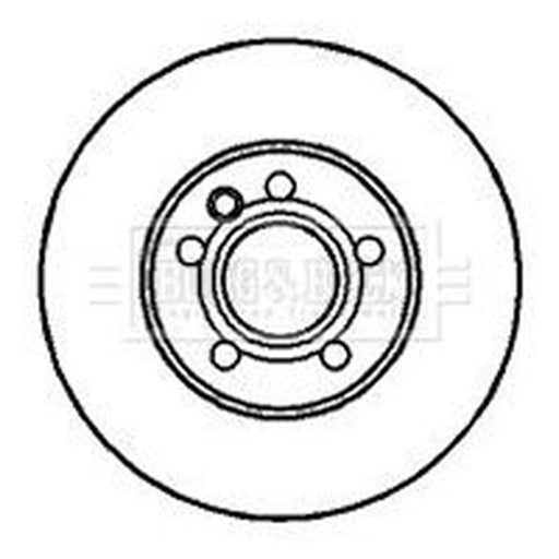 Borg & Beck 2 x Vented Front Brake Discs BBD4071