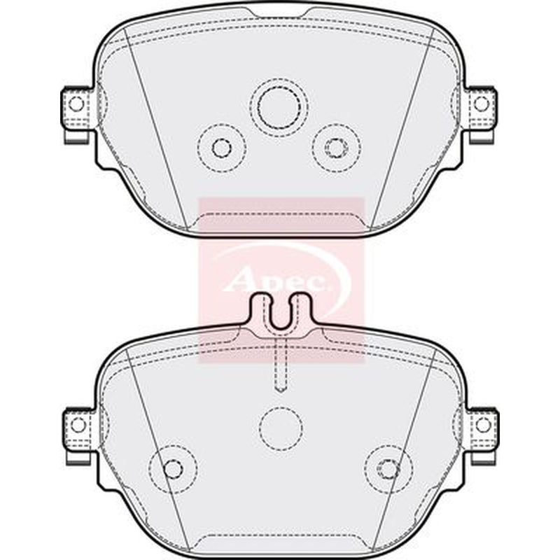 Apec Rear Brake Pad Set PAD2163