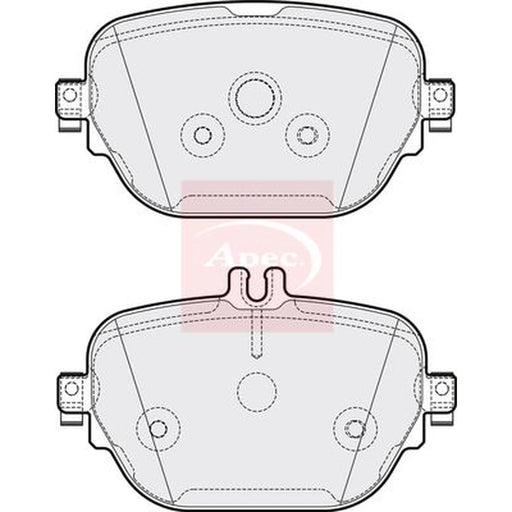 Apec Rear Brake Pad Set PAD2163