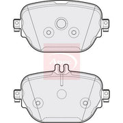 Apec Rear Brake Pad Set PAD2163