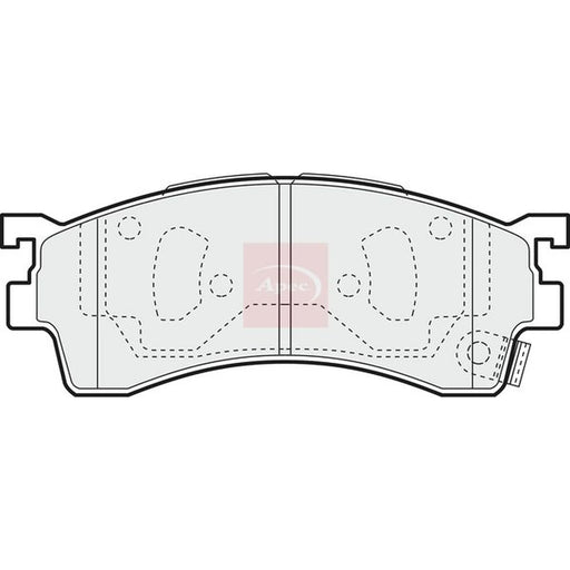 Apec Front Brake Pad Set PAD1100