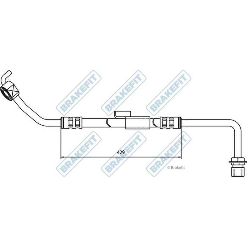 Apec Brake Hydraulic Hose Line Front Right BHO4030