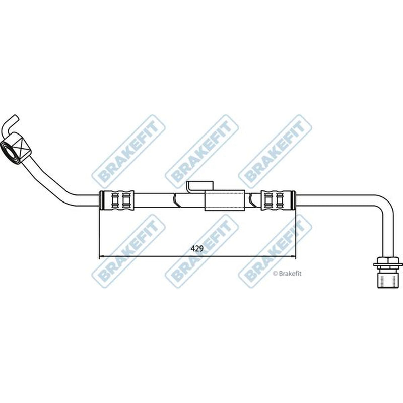 Apec Brake Hydraulic Hose Line Front Right BHO4030