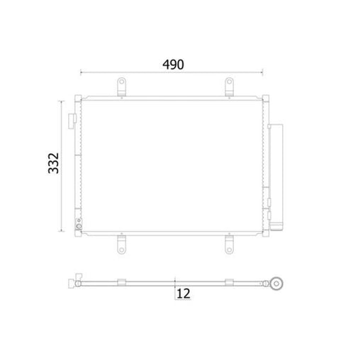 Mahle Air Conditioning Condenser AC 931 000S