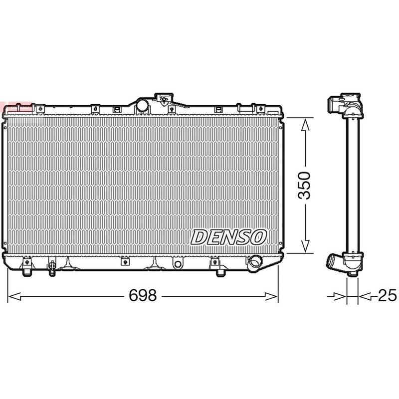 Denso Engine Radiator DRM50079