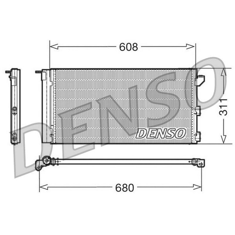 Denso Air Conditioning Condenser DCN09105