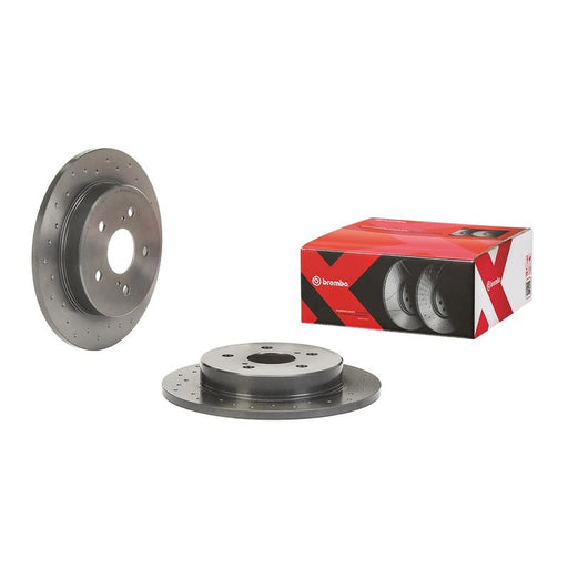 Brembo Xtra 2 x Perforated Rear Brake Discs 08.D418.1X