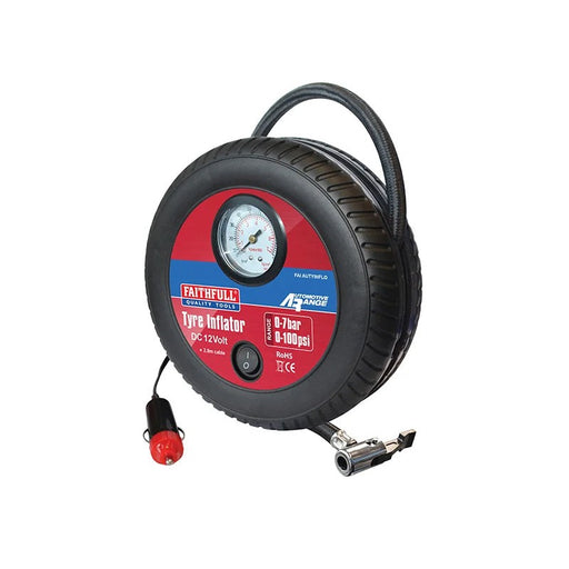 Faithfull Low Volume Tyre Inflator 12V - FAIAUTYINFLO
