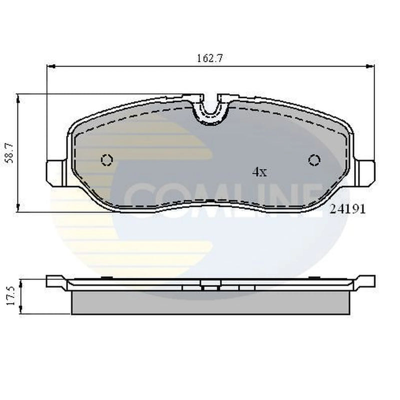 Comline Front Brake Pad Set CBP01533