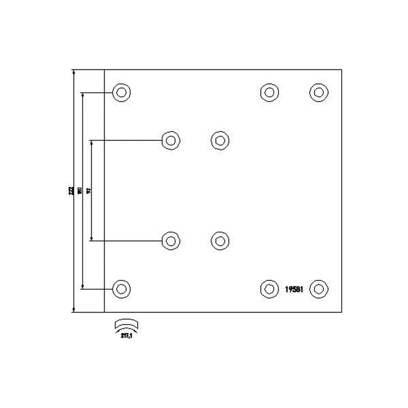 Textar Textar Cv Brake Lining Set 1958101