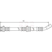 Apec Brake Hydraulic Hose Line Front HOS3034