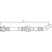 Apec Brake Hydraulic Hose Line Front HOS3034