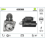 Valeo Starter Motor 12V 2kW 9 Teeth 438368