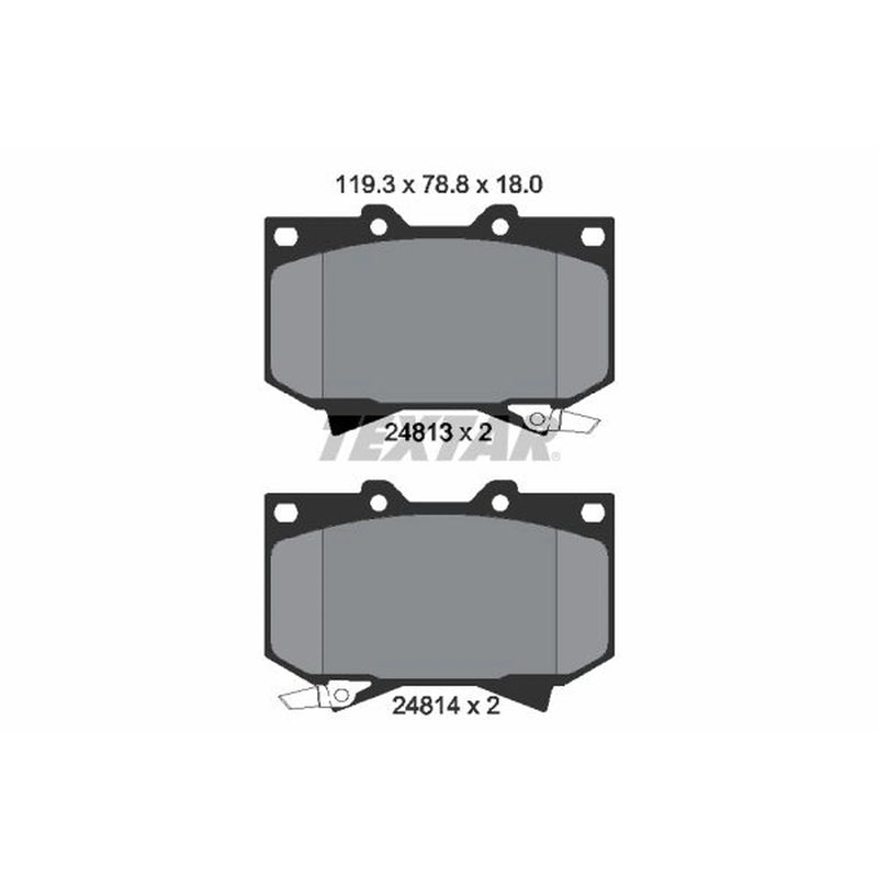 Textar Brake Pad Set 2481301