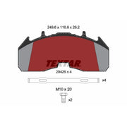 Textar Front Brake Pad Set 2942602