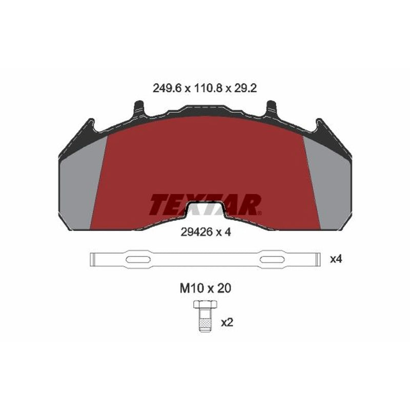 Textar Front Brake Pad Set 2942602