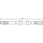Apec Brake Hydraulic Hose Line Front HOS3389