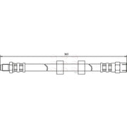 Apec Brake Hydraulic Hose Line Front HOS3389