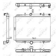 NRF Engine Radiator 58303A