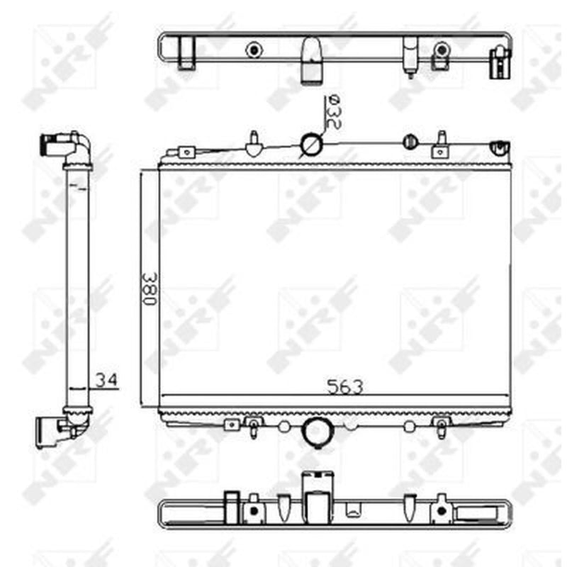 NRF Engine Radiator 58303A