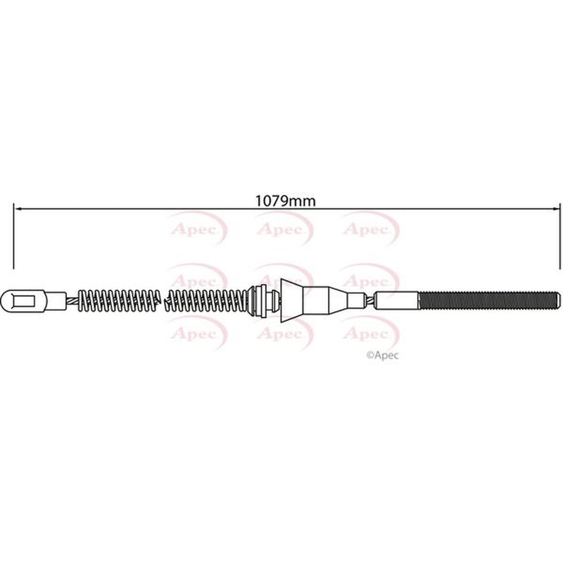 Apec Handbrake Cable Right Rear CAB1465