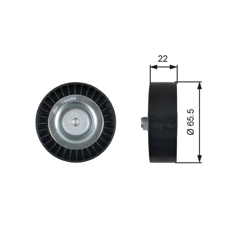 Gates V-Ribbed Belt Deflection/Guide Pulley T36458