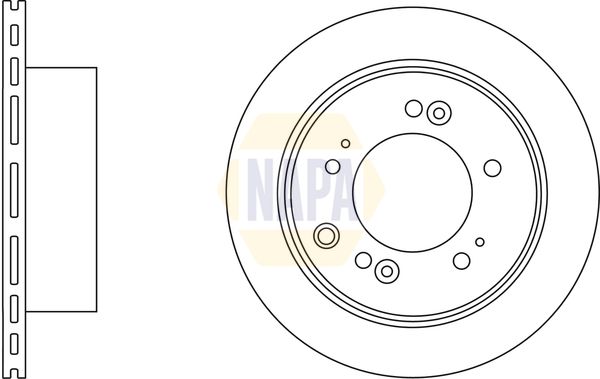 NAPA Brake Disc Set Vented