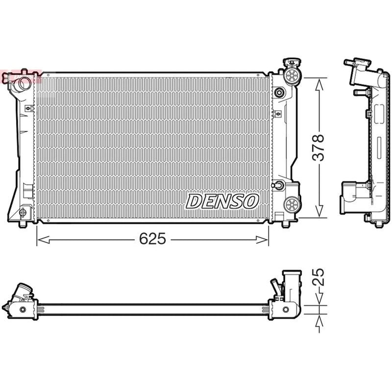 Denso Engine Radiator DRM50145