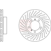 Apec 2 x Perforated/Vented Front Brake Discs DSK2467