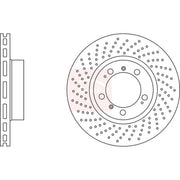Apec 2 x Perforated/Vented Front Brake Discs DSK2467