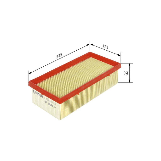 Genuine Bosch Car Air Filter S0376 Fits Peugeot 208 E-Vti|Vti - 1.2 - 12- F02640 Bosch  - Town Parts