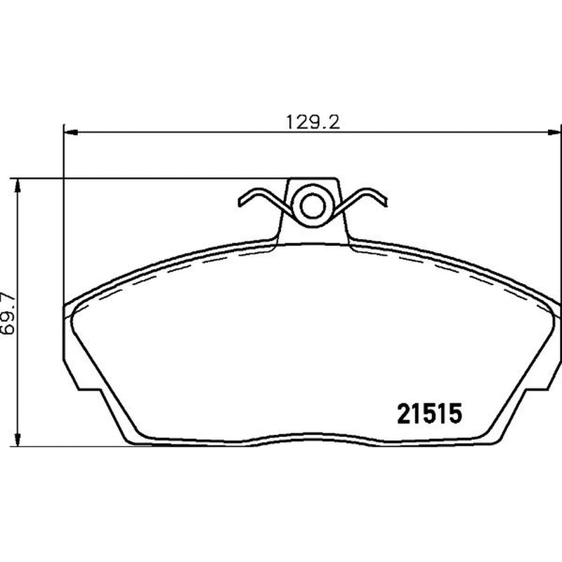 Mintex Front Brake Pad Set MDB1972