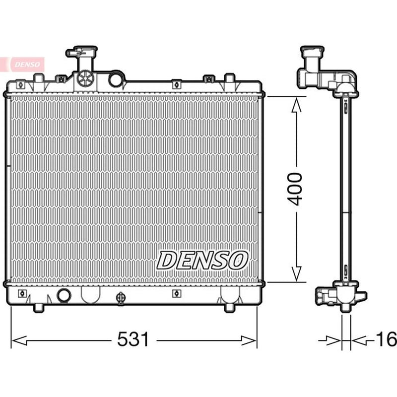 Denso Engine Radiator DRM47034