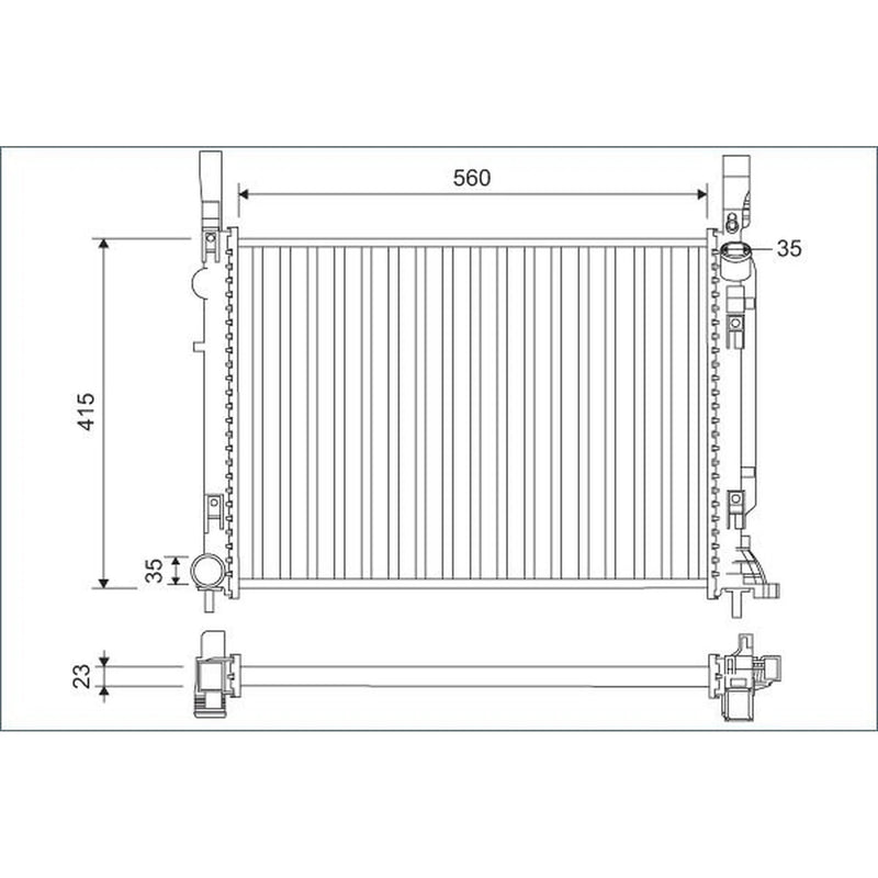 Valeo Engine Radiator 701157