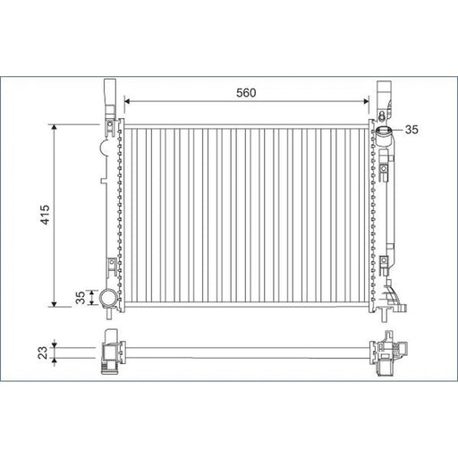 Valeo Engine Radiator 701157