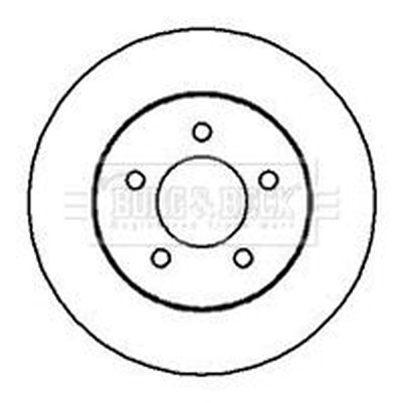 Borg & Beck Front Brake Discs BBD4122