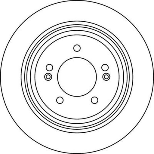 Abtex 2 x Solid Rear Brake Discs BD2238S