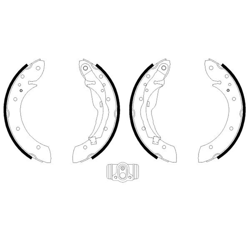 Mintex Brake Shoe Set Axle Kit MSK147